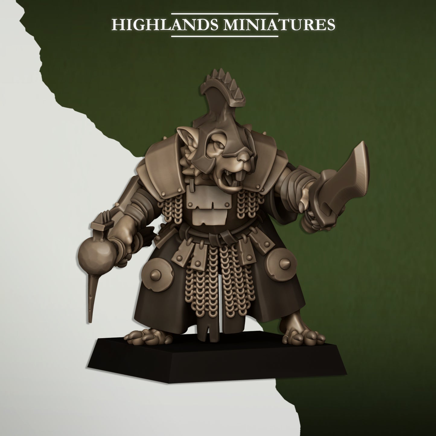 Sewer Vermin Lord - Highlands Miniatures (1)