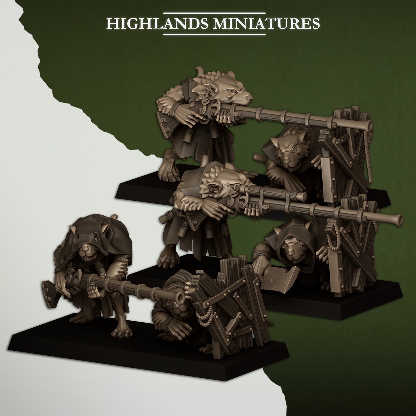 Vermin Shooters Teams - Highlands Miniatures (3)