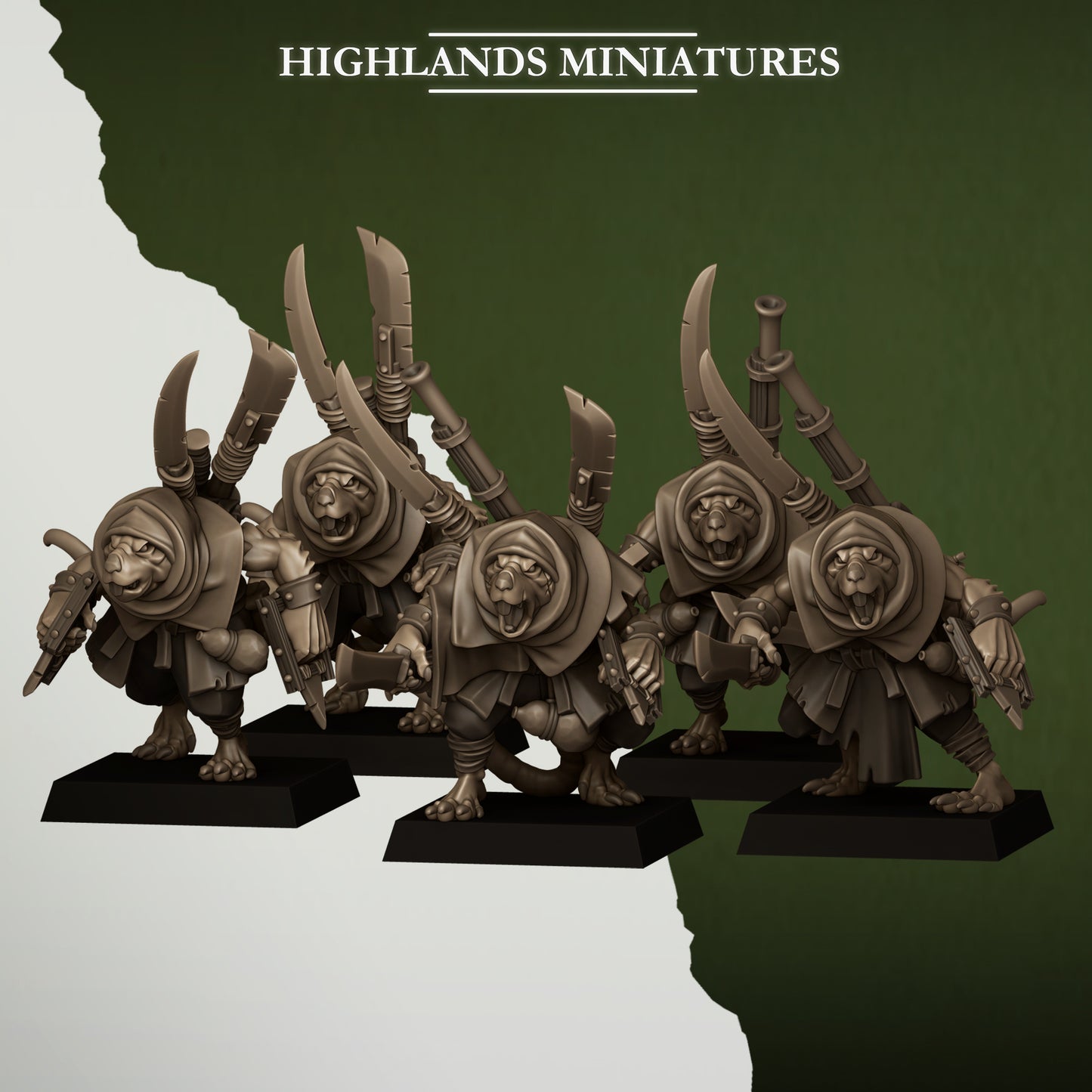 Sewer Vermin Smugglers - Highlands Miniatures (5)