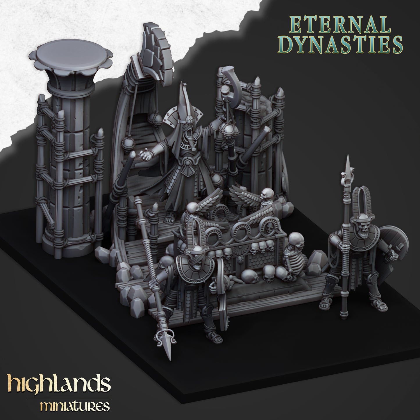Pharaoh Funeral Ship - Highlands Miniatures (1)
