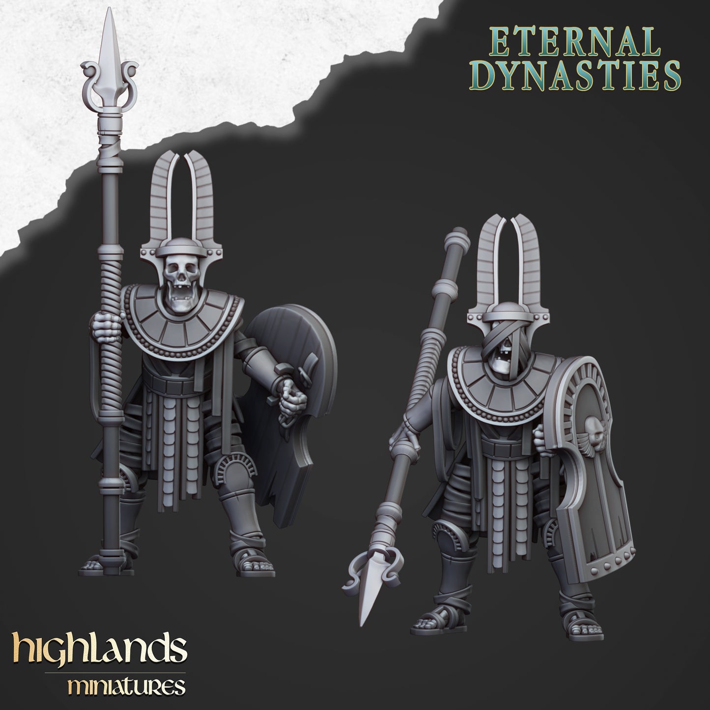 Sunken Pharaoh's Funeral Ship Guard - Highlands Miniatures (2)