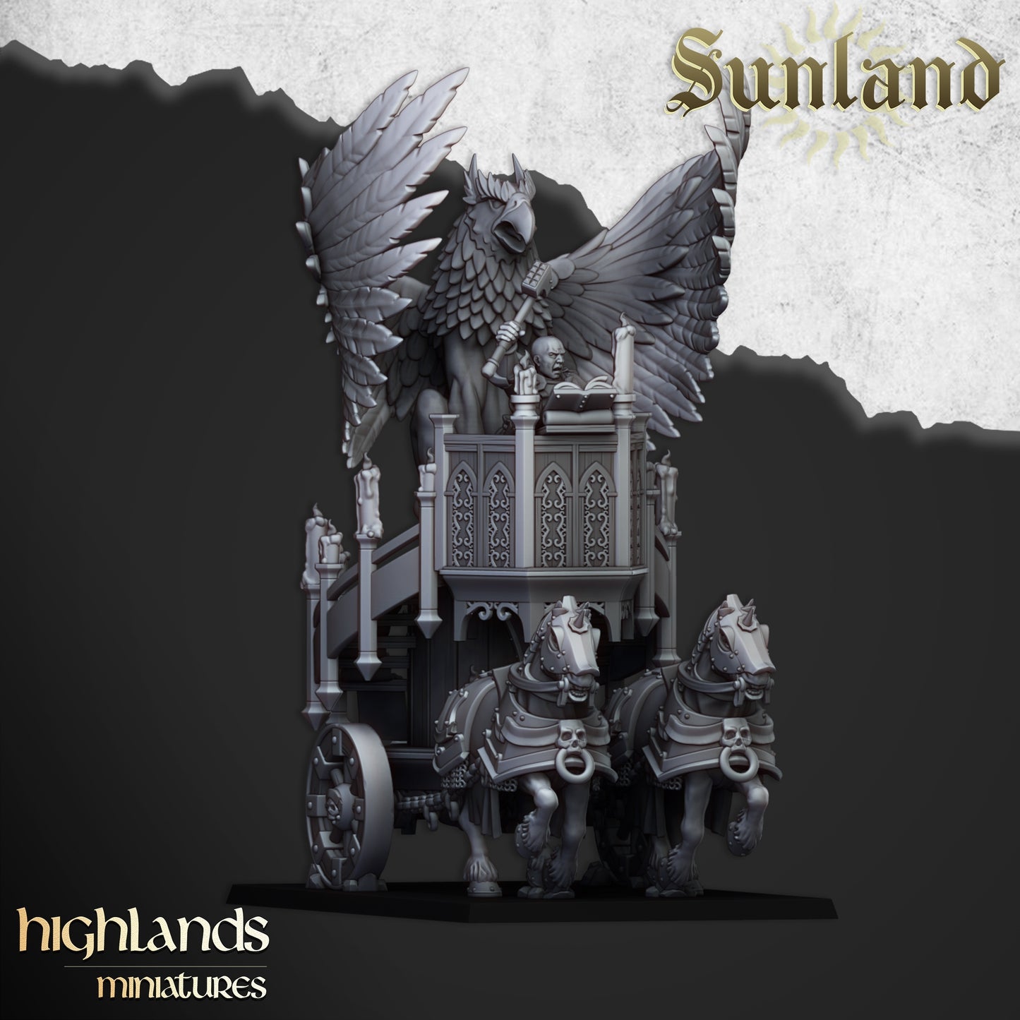 Sunland Altar on Wagon - Highlands Miniatures (1)
