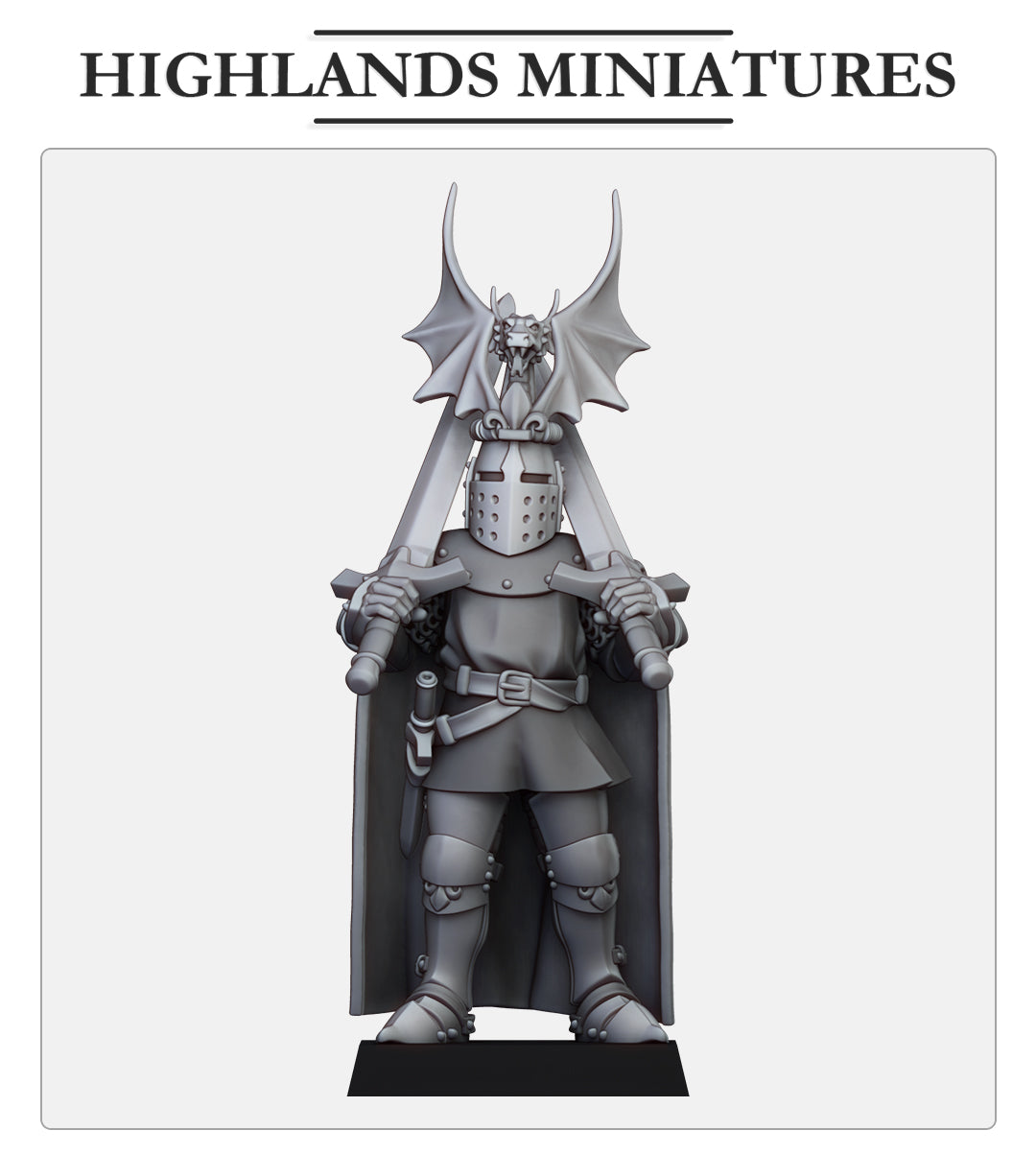 Dismounted Sir Jaume with dual swords - Highlands Miniatures (1)