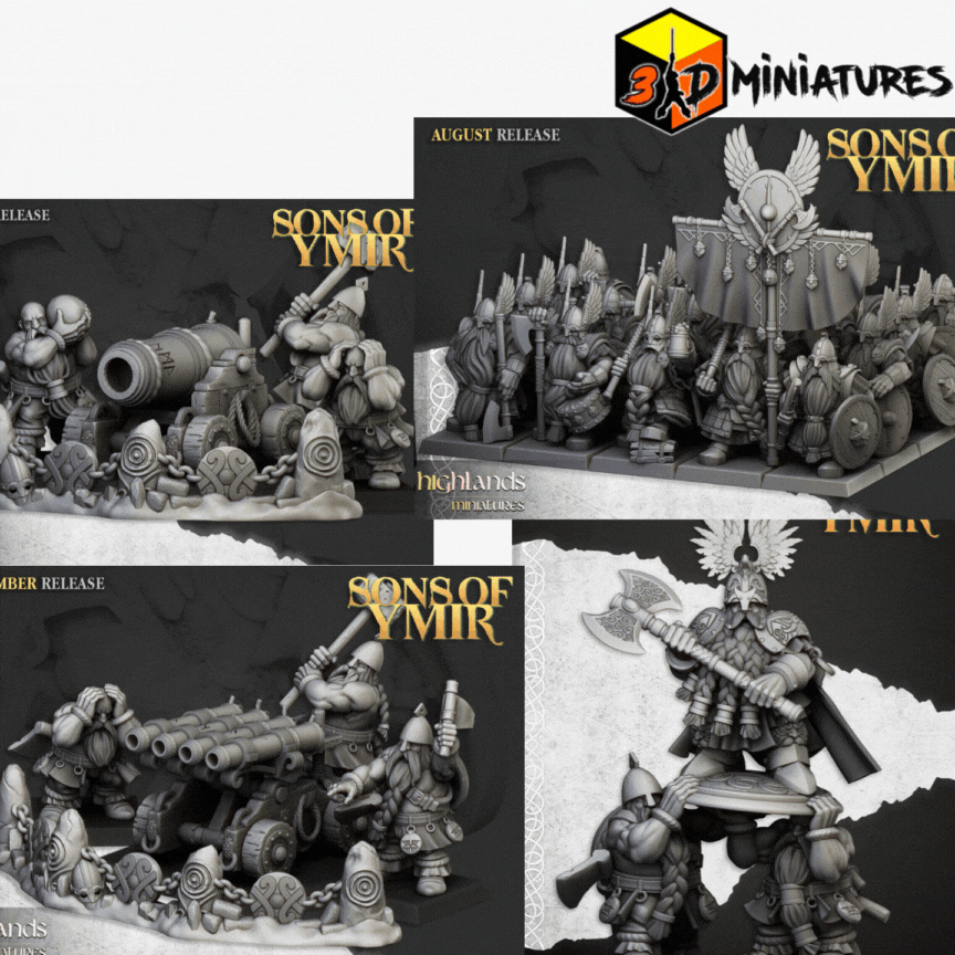 Bundle PROMO Dwarfs, Sons of Ymir - Highlands Miniatures (buy and save €€€)