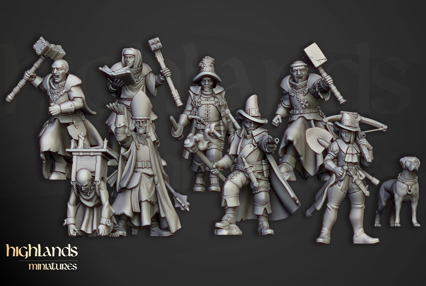 Inquisitorial Band - Highlands Miniatures (9)