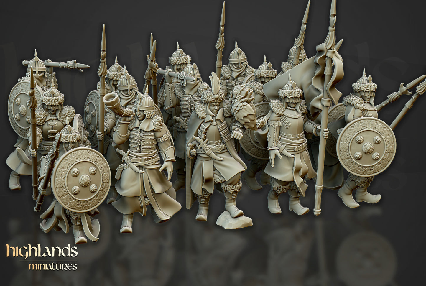 Daughters of Volhynia with Spears- Highlands Miniatures (10)