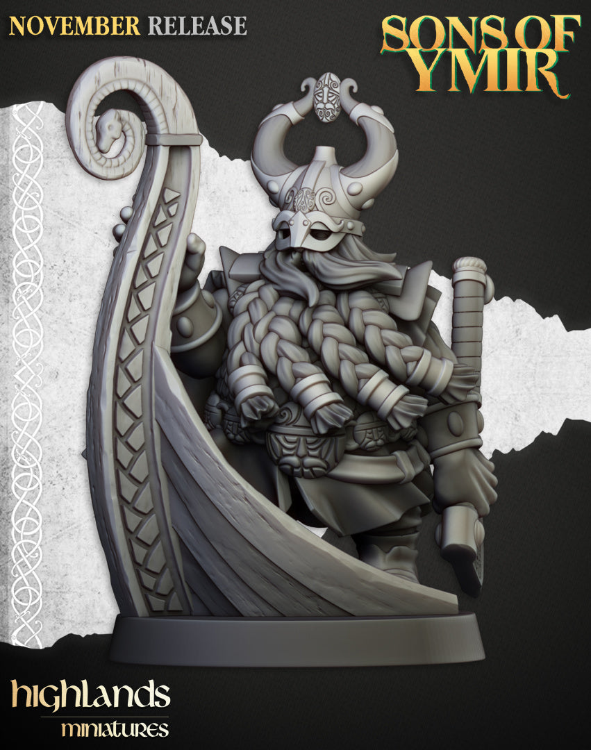 Dwarf Sea Lord - Highlands Miniatures (1)
