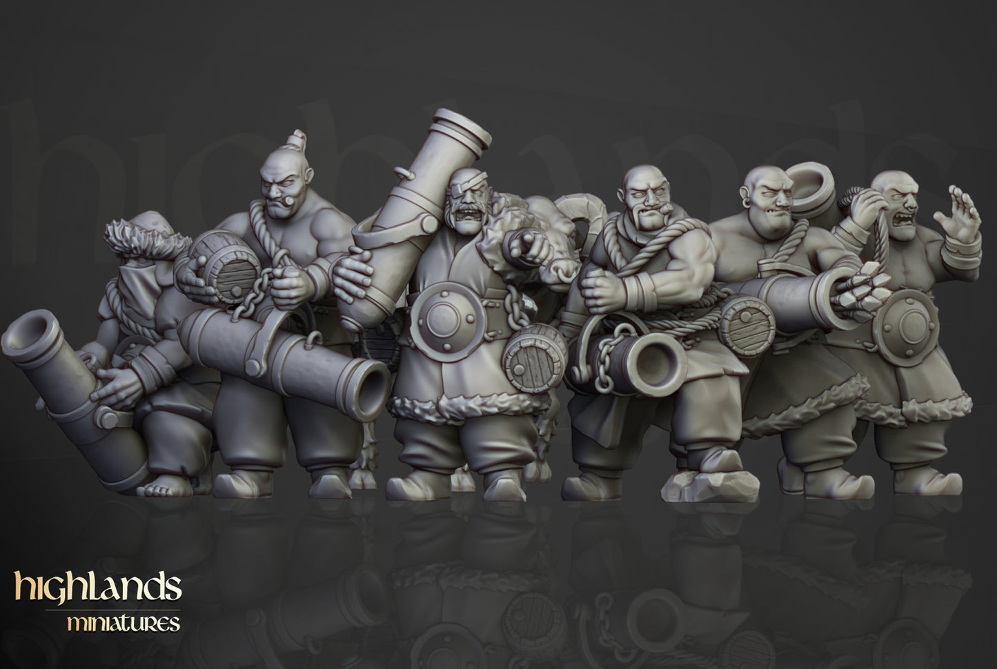 Khazarian Gunners - Highlands Miniatures (3)