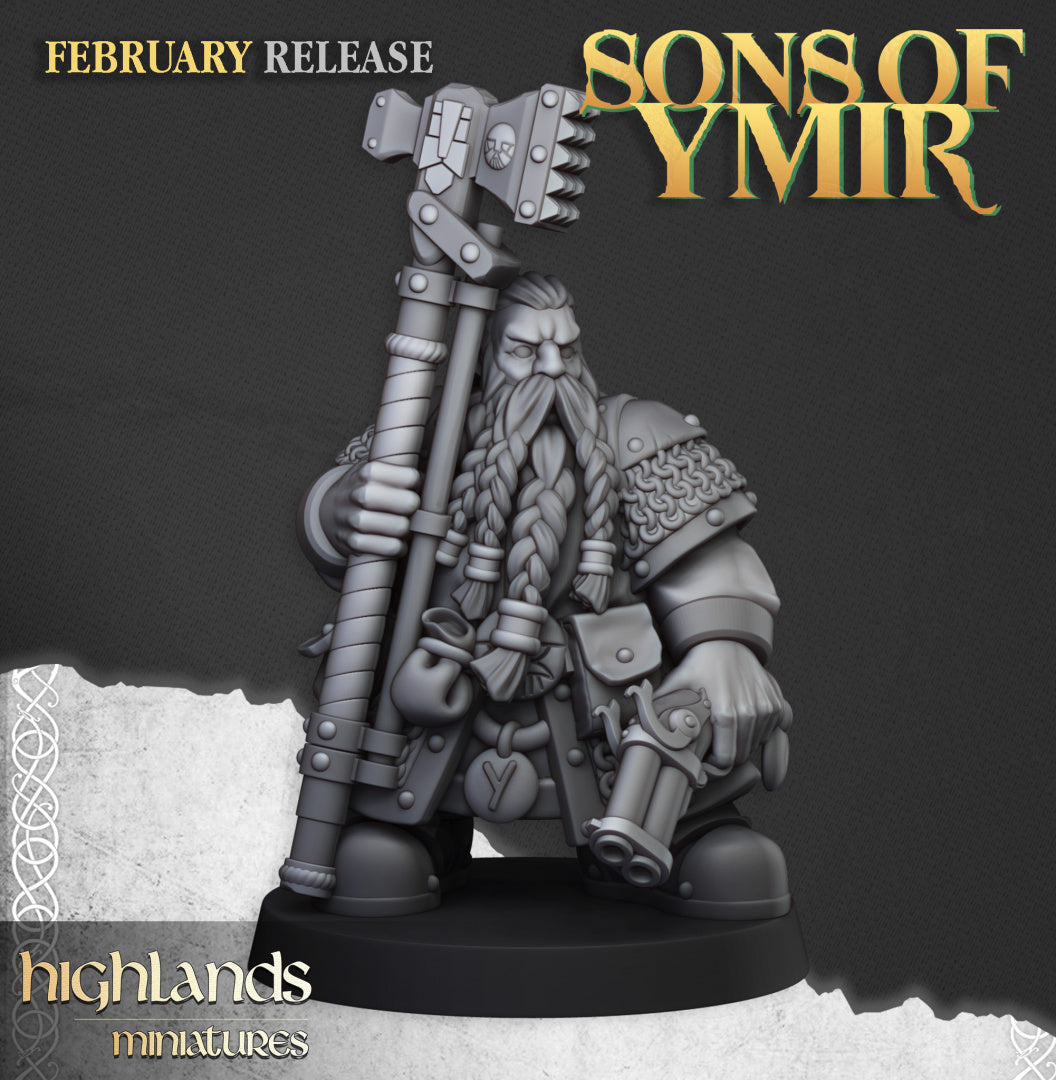 Dwarf Engineers A - Highlands Miniatures (1)