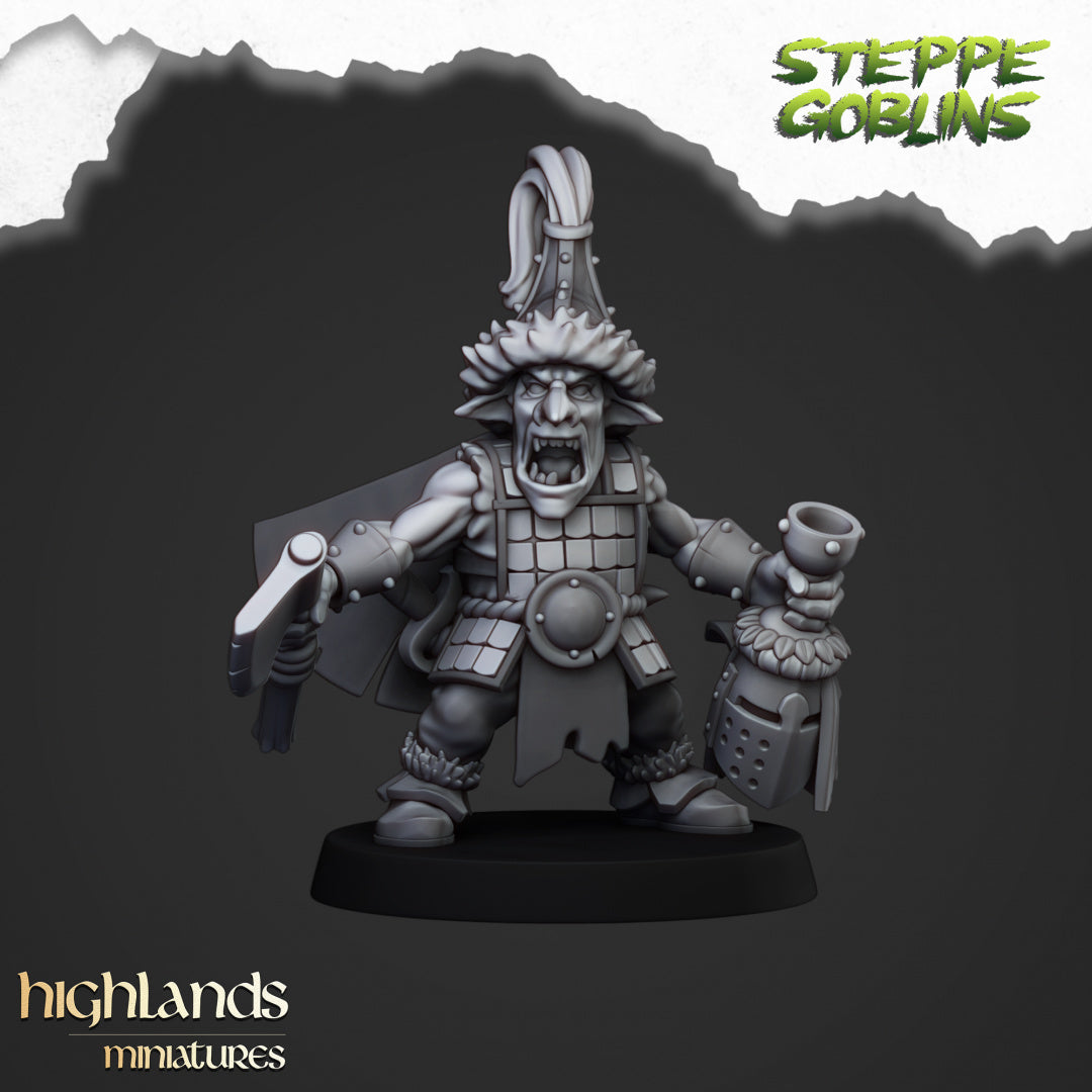 Steppe Goblin Hero - Highlands Miniatures (1)