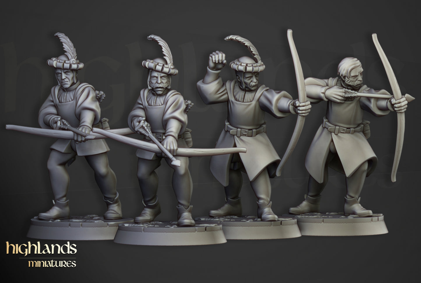 Sunland Bowmen Militia - Highlands Miniatures (10)