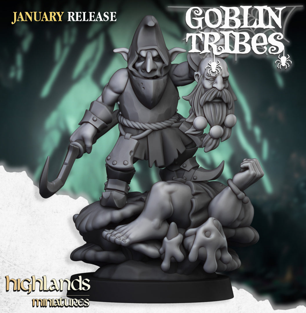 Swamp Goblin Boss - Highlands Miniatures (1)