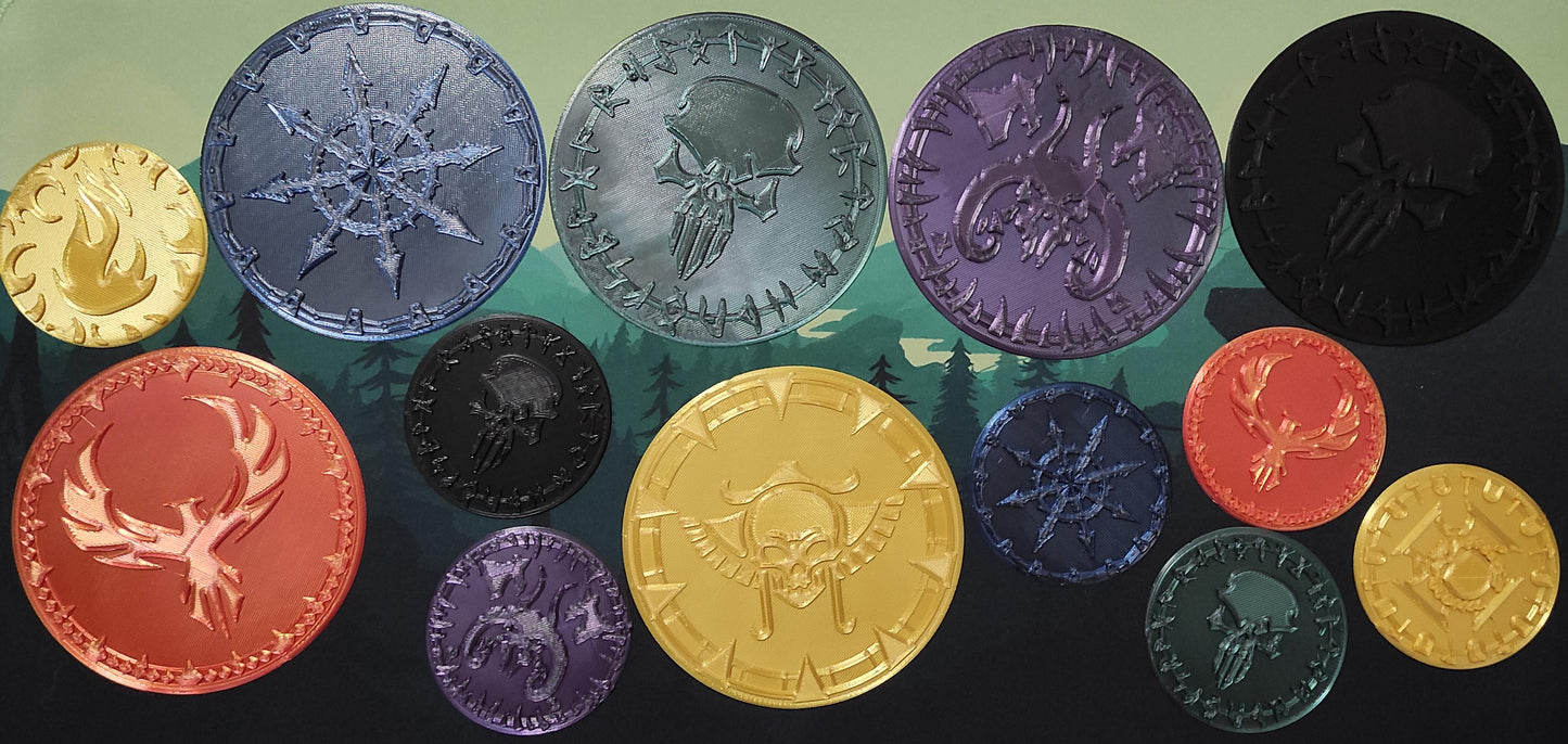 (Flame Drop) Compatible With Old World Warhammer Fantasy sci-fi Vortex Template PLA 3D printed