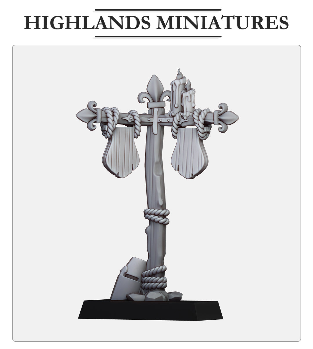 Small Medieval Post - Highlands Miniatures (1)