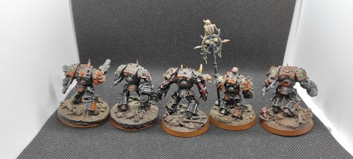 (5) Plague Terminators Death Guard Pro-Painted LP Death Guard Chaos Space Marines Warhammer 40k -2203-