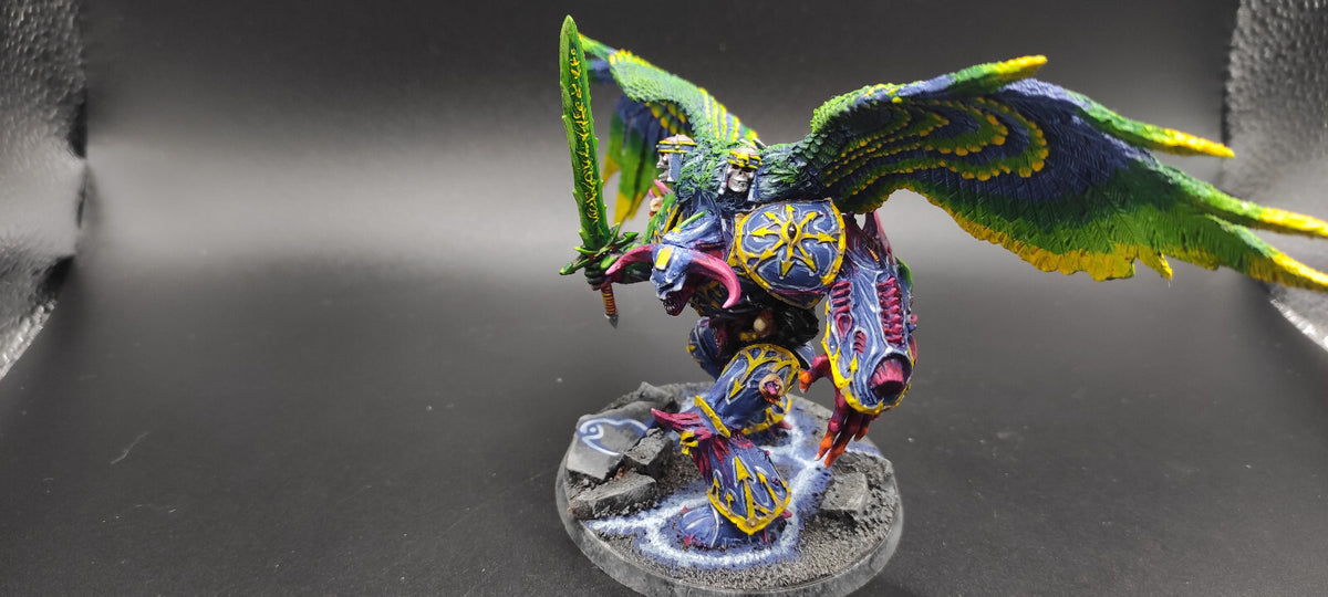 (1) Daemon Prince OOP METAL Pro-Painted Chaos Space Marines Warhammer 40k -2218-