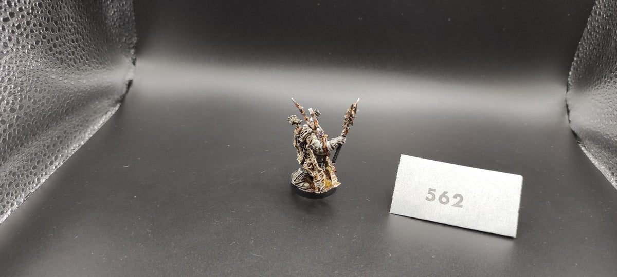 (1) Chaos Space Marines Dark Apostle Finecast Painted OOP Warhammer 40k -1290-