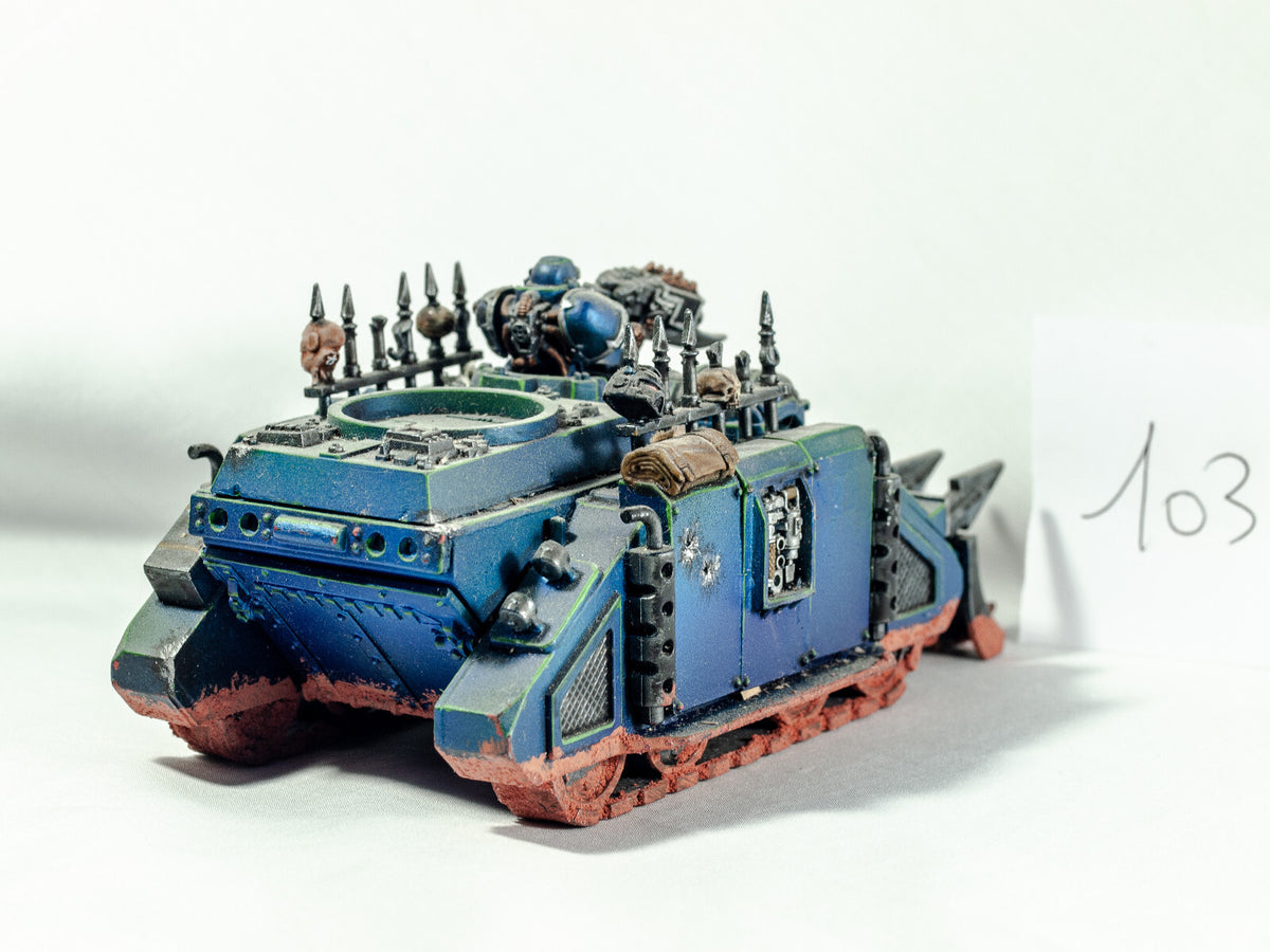 (1) Chaos Space Marines Rhino Painted OOP Converted Horus Heresy Warhammer 40k -1820-