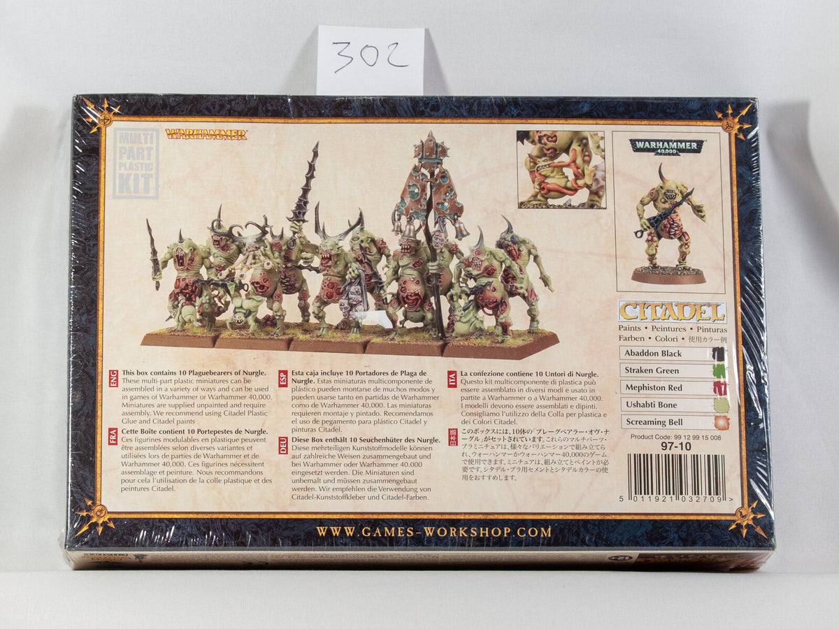 (10) Chaos Daemons Plaguebearers of Nurgle Box Warhammer Fantasy Miniatures -2005-