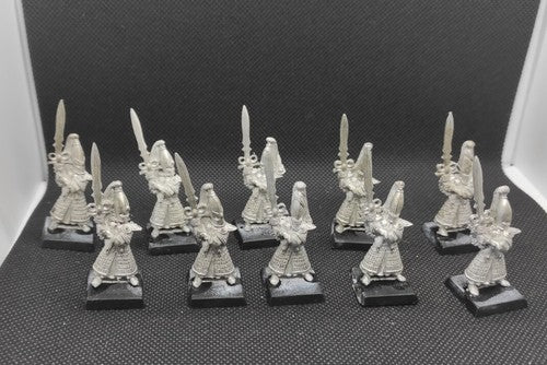 (10) High Elves Swordmasters of Hoeth Metal OOP Warhammer Fantasy Miniatures -1947-