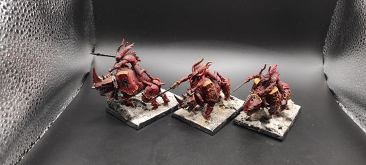 (3) Bloodcrushers Daemons of Chaos Warhammer Fantasy Miniatures -2481-