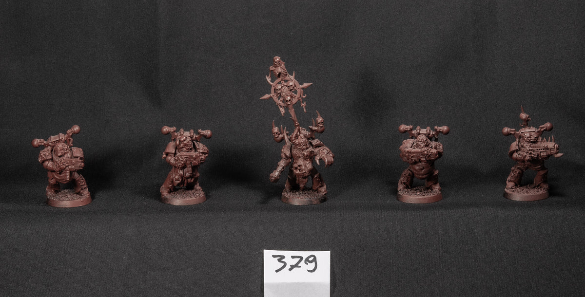(5) Plague Marines Death Guard Chaos Space Marines Warhammer 40k -1004-