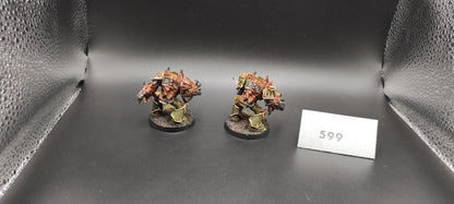 (2) Obliterators METAL Chaos Space Marines Warhammer 40k -1301-