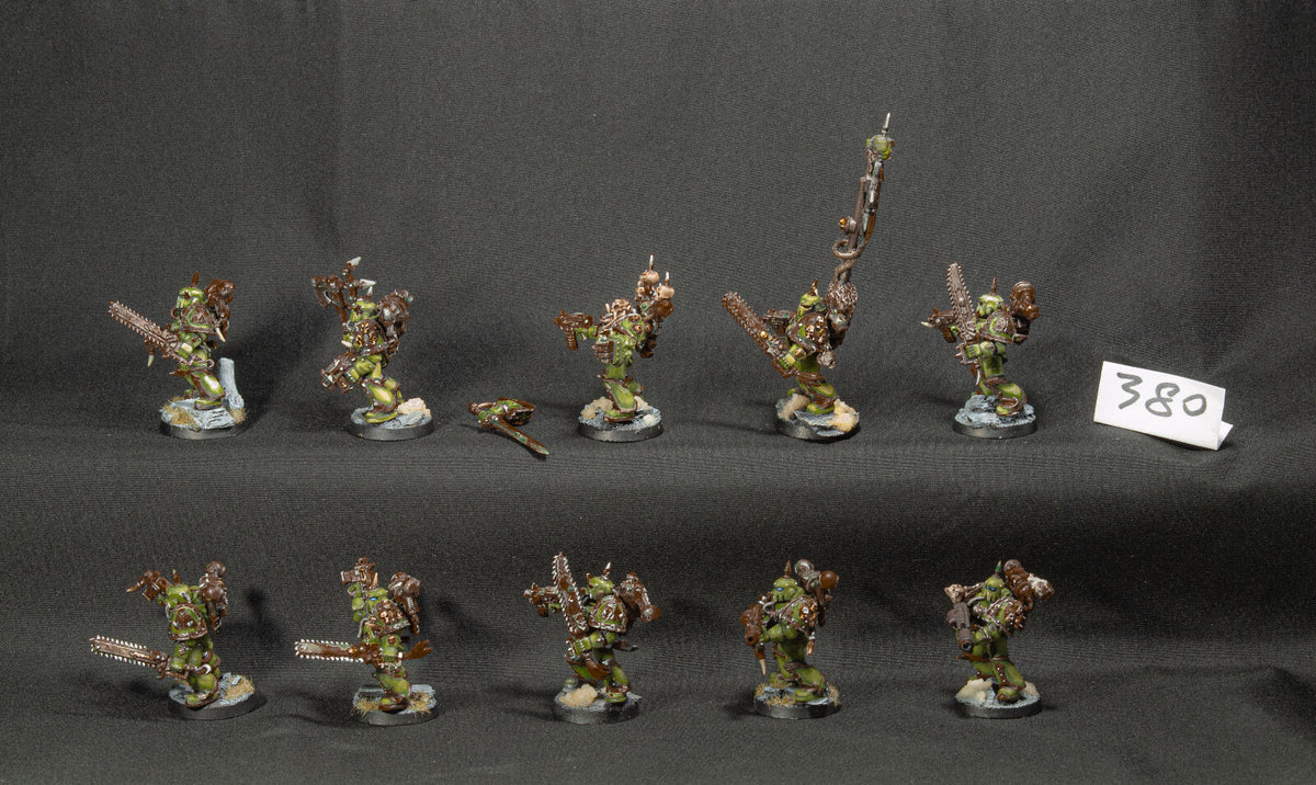 (10) Plague Marines Death Guard Chaos Space Marines Warhammer 40k -1255-