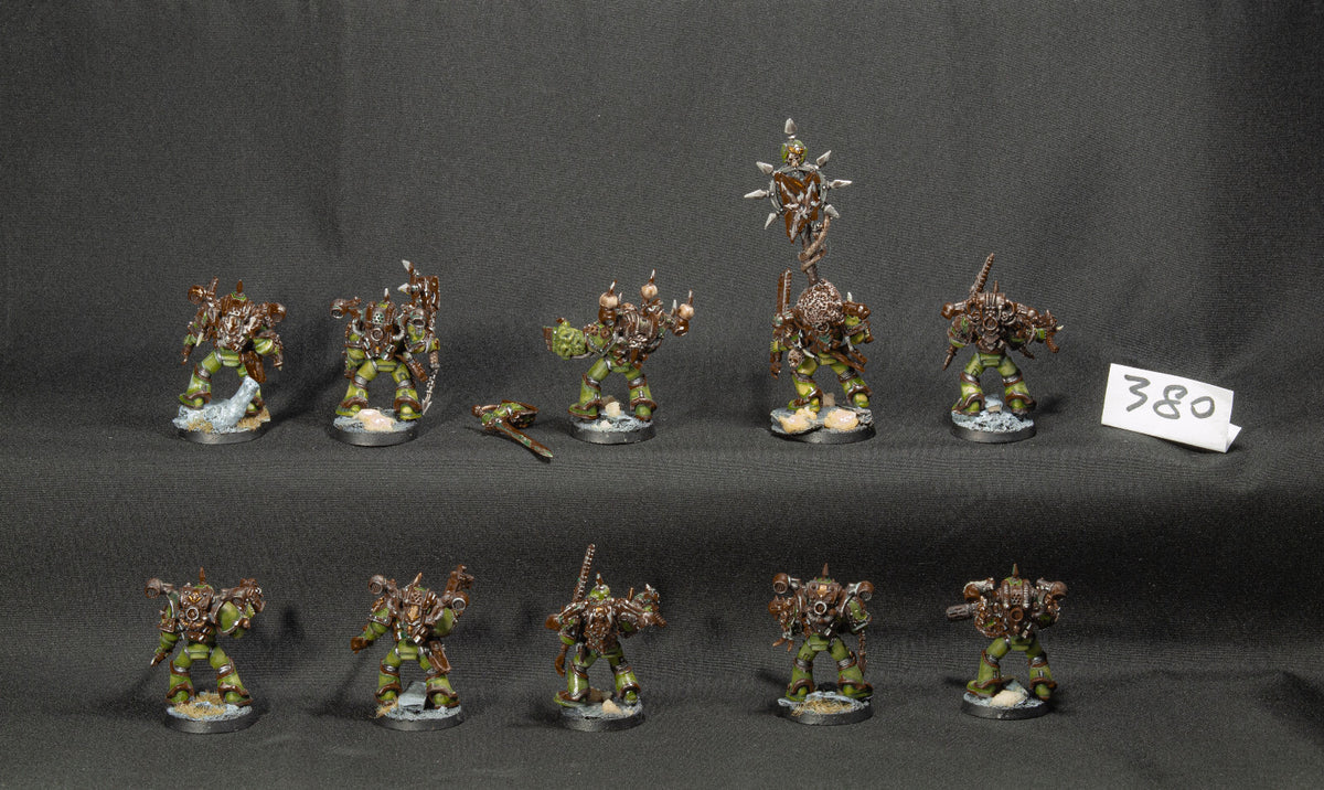 (10) Plague Marines Death Guard Chaos Space Marines Warhammer 40k -1255-