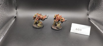 (2) Obliterators METAL Chaos Space Marines Warhammer 40k -1302-