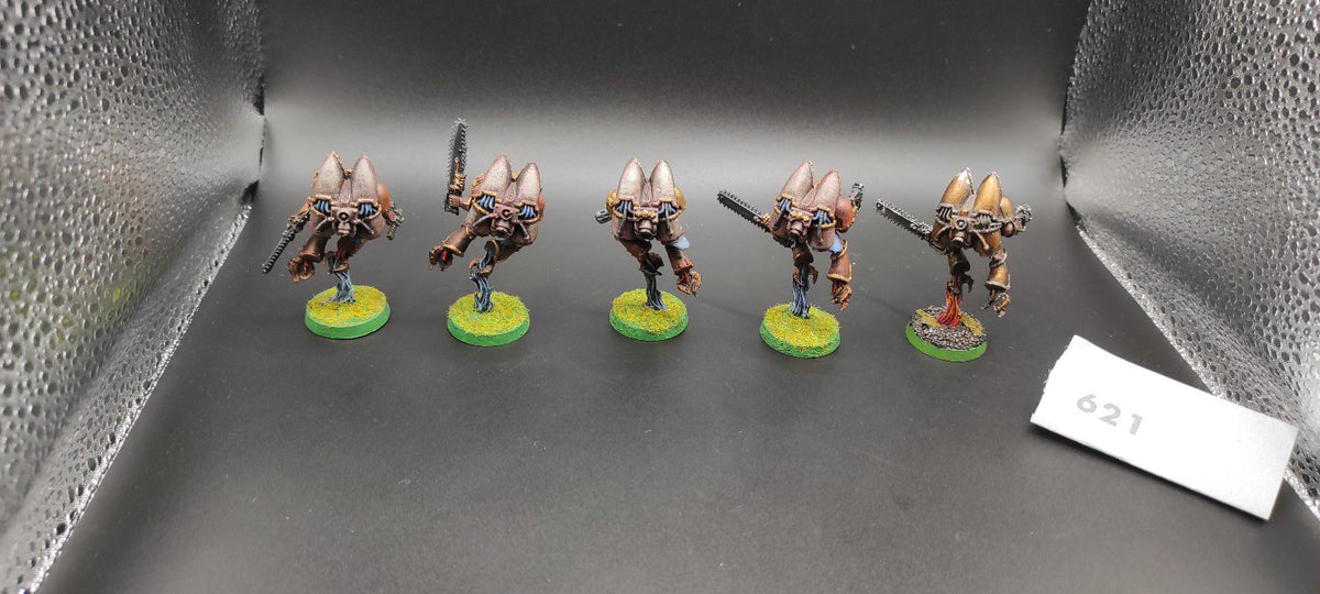 (5) Chaos Raptors METAL Chaos Space Marines Warhammer 40k -1295-
