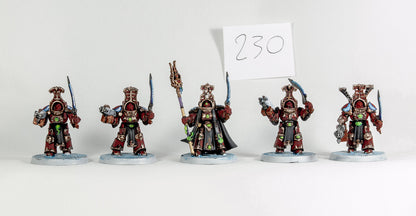 (5) Scarab Occult Terminators Thousand Sons Chaos Space Marines Warhammer 40k -1916-