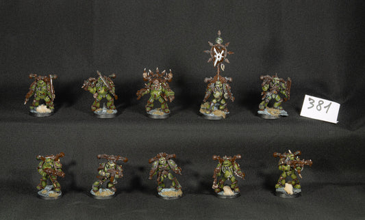 (10) Plague Marines Death Guard Chaos Space Marines Warhammer 40k -1256-