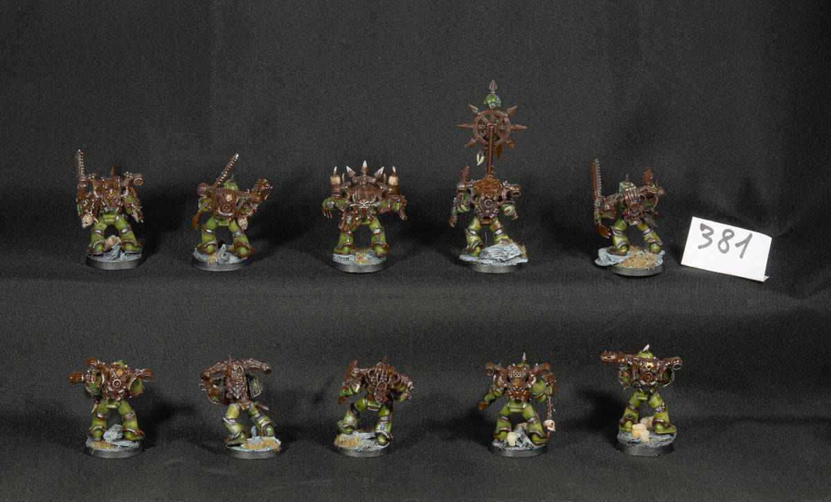(10) Plague Marines Death Guard Chaos Space Marines Warhammer 40k -1256-