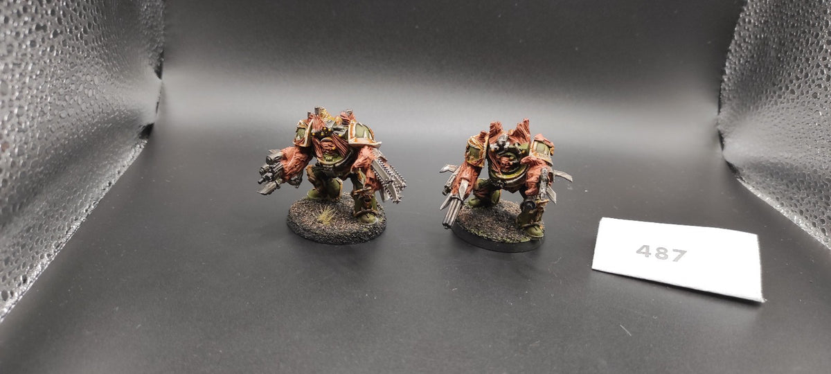 (2) Obliterators METAL Chaos Space Marines Warhammer 40k -1303-
