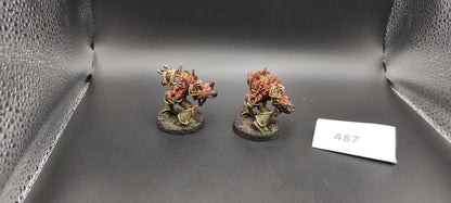 (2) Obliterators METAL Chaos Space Marines Warhammer 40k -1303-