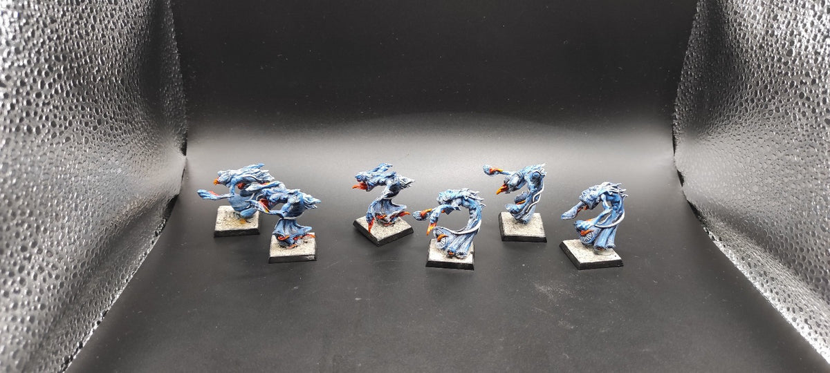(6) Flamers of Tzeentch Daemons of Chaos Warhammer Fantasy Miniatures -2482-
