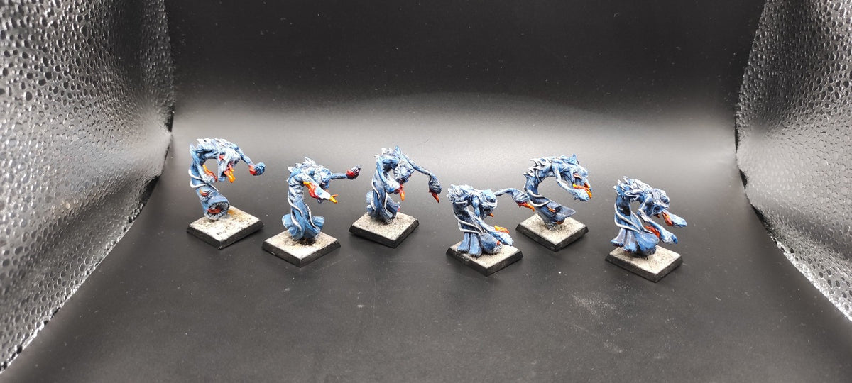 (6) Flamers of Tzeentch Daemons of Chaos Warhammer Fantasy Miniatures -2482-