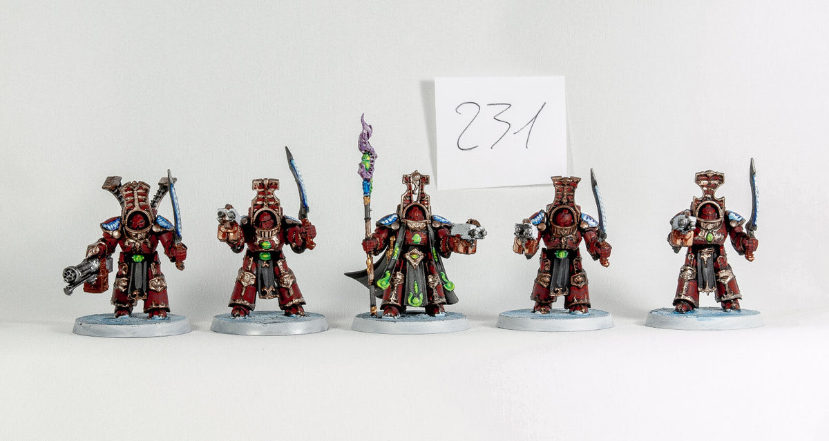 (5) Scarab Occult Terminators Thousand Sons Chaos Space Marines Warhammer 40k -1917-