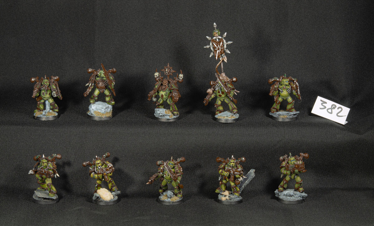 (10) Plague Marines Death Guard Chaos Space Marines Warhammer 40k -1257-