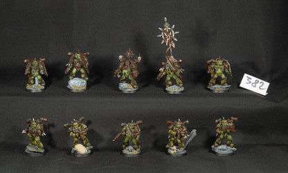 (10) Plague Marines Death Guard Chaos Space Marines Warhammer 40k -1257-