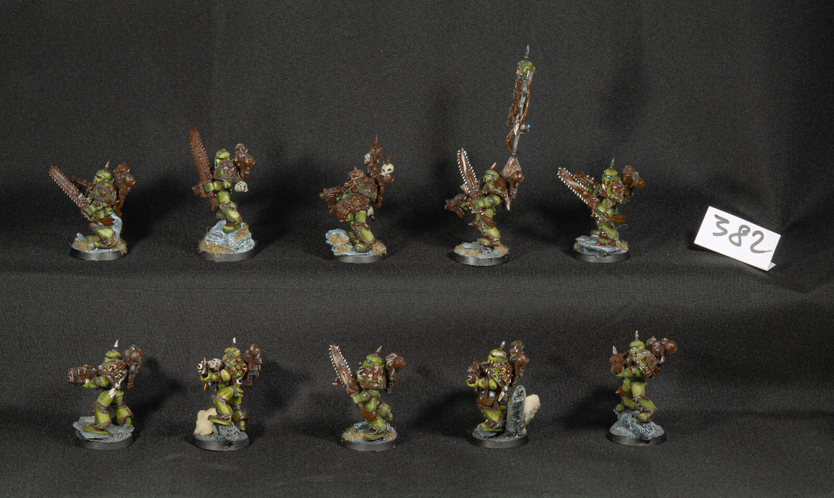 (10) Plague Marines Death Guard Chaos Space Marines Warhammer 40k -1257-