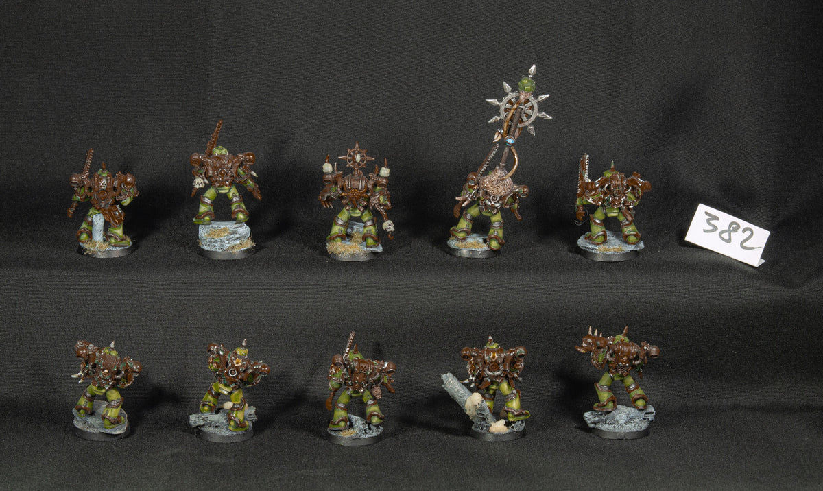 (10) Plague Marines Death Guard Chaos Space Marines Warhammer 40k -1257-
