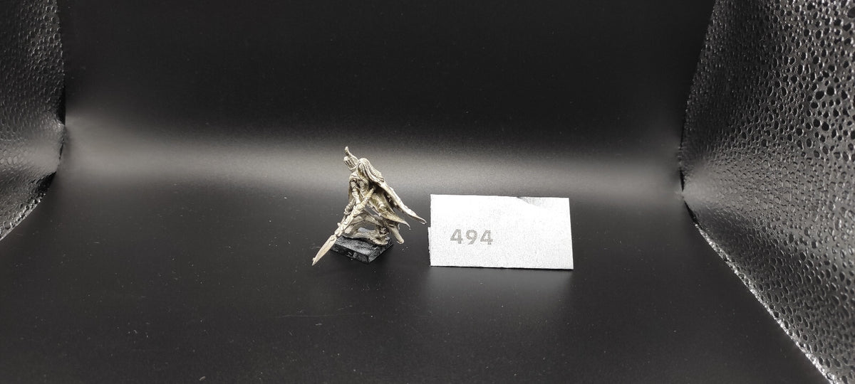 (1) Wood Elf Lord with Great Weapon Wood Elves Warhammer Fantasy Miniatures -2378-