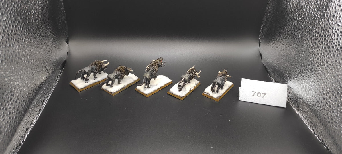 (5) Chaos Warhounds Warriors of Chaos Warhammer Fantasy Miniatures -2060-