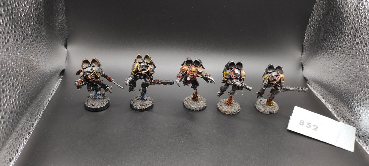 (5) Chaos Raptors METAL Chaos Space Marines Warhammer 40k -1297-