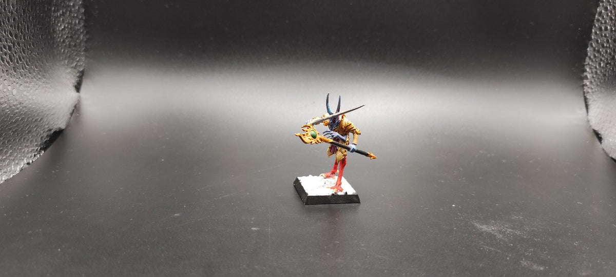 (1) Herald Champion of Tzeentch Daemons of Chaos Warhammer Fantasy Miniatures -2483-