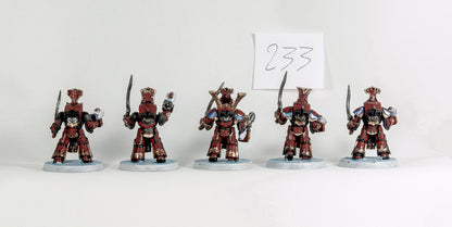 (5) Scarab Occult Terminators Thousand Sons Chaos Space Marines Warhammer 40k -1918-