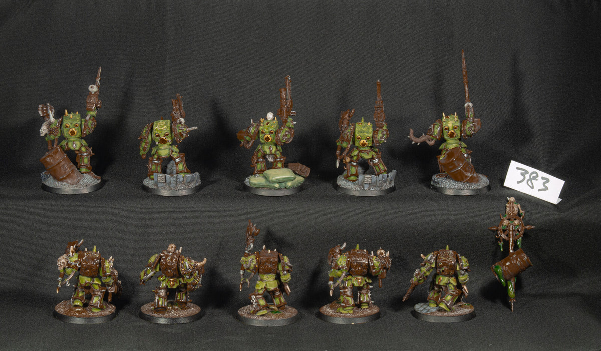 (10) Blightlord Terminators Death Guard Chaos Space Marines Warhammer 40k -1258-