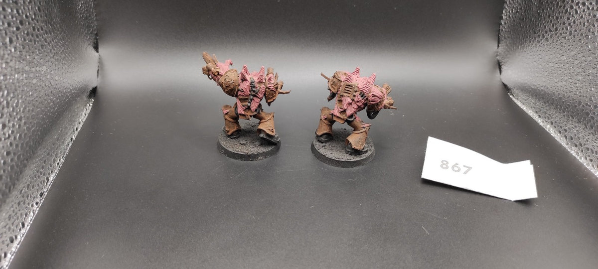 (2) Obliterators METAL Chaos Space Marines Warhammer 40k -1305-